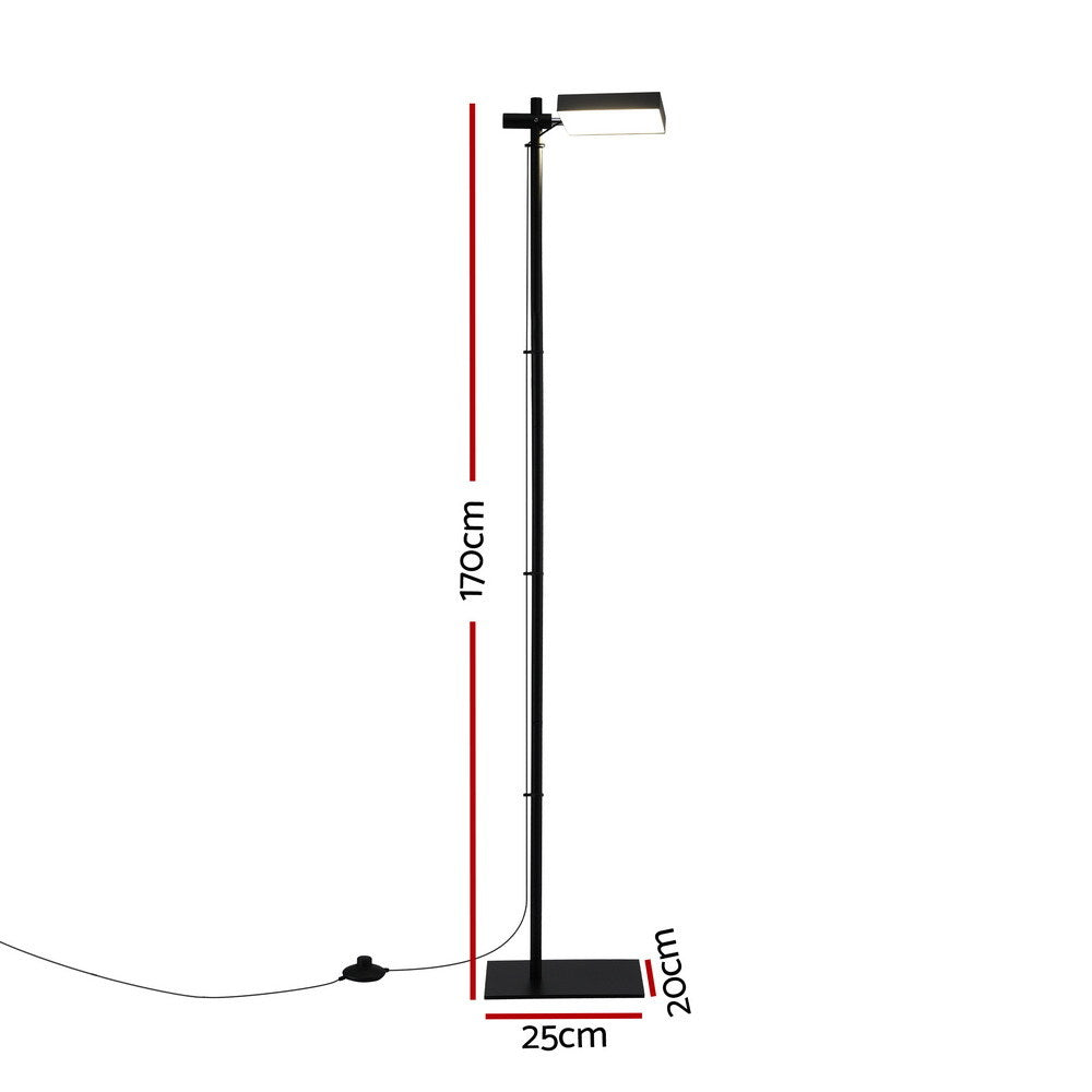 Artiss LED Floor Lamp with 360 Rotating Head for Reading Black