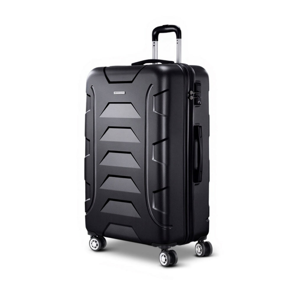 Wanderlite 28 Inch Hard Shell TSA Lock Luggage Black