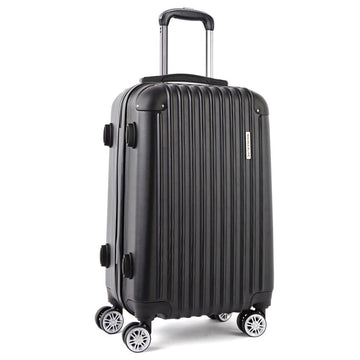 Wanderlite Large Hard Shell Suitcase 28 Inch Black ABS