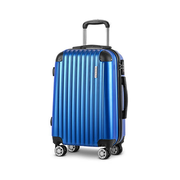 Wanderlite Large Hard Shell Suitcase 28 Inch Blue ABS