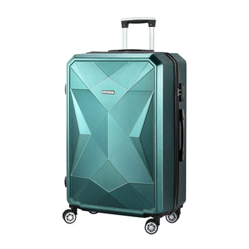 Wanderlite Hard Shell Suitcase 28 inch with TSA Lock Lightweight Green