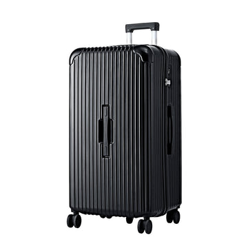Wanderlite Trunk Luggage with TSA Lock and USB-C Port 32inch Black