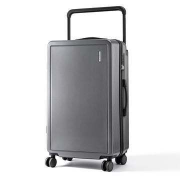 Wanderlite 28in Wide Handle Luggage with Cup Holder TSA Lock Anthracite Grey
