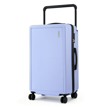 Wanderlite 28in Wide Handle Luggage with Cup Holder TSA Lock Light Blue