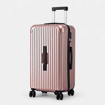 Wanderlite 28 Inch Trunk Suitcase with USB Type-C Port Rose Gold