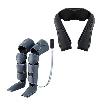 Livemor Electric Leg Foot Massager with Air Wrap and Shiatsu Neck Massager