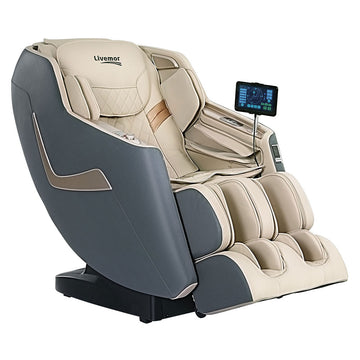 Livemor Zero Gravity Massage Chair with 3D SL-Track Heated Therapy Grey