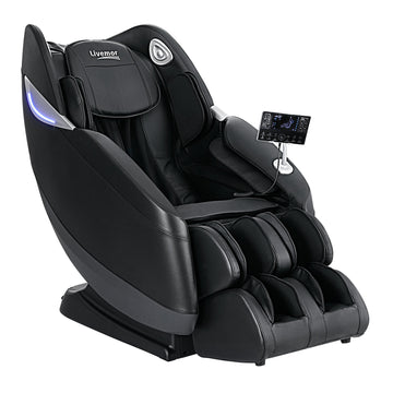 Livemor 3D SL-Track Massage Chair Zero Gravity Recliner Black