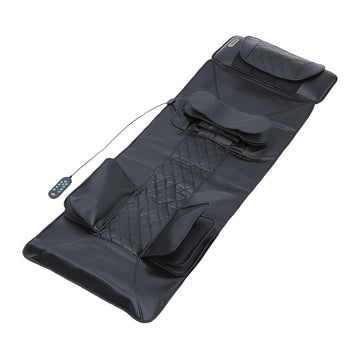 Livemor Heated Neck Massager with Airbag Lumbar Stretch PU Leather