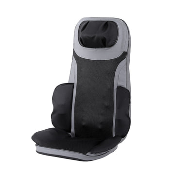Livemor 8-Node Heated Full Back Massage Seat Cushion Black