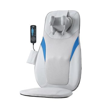 Livemor 3D Kneading Heated Full Back Massage Seat Cushion Grey