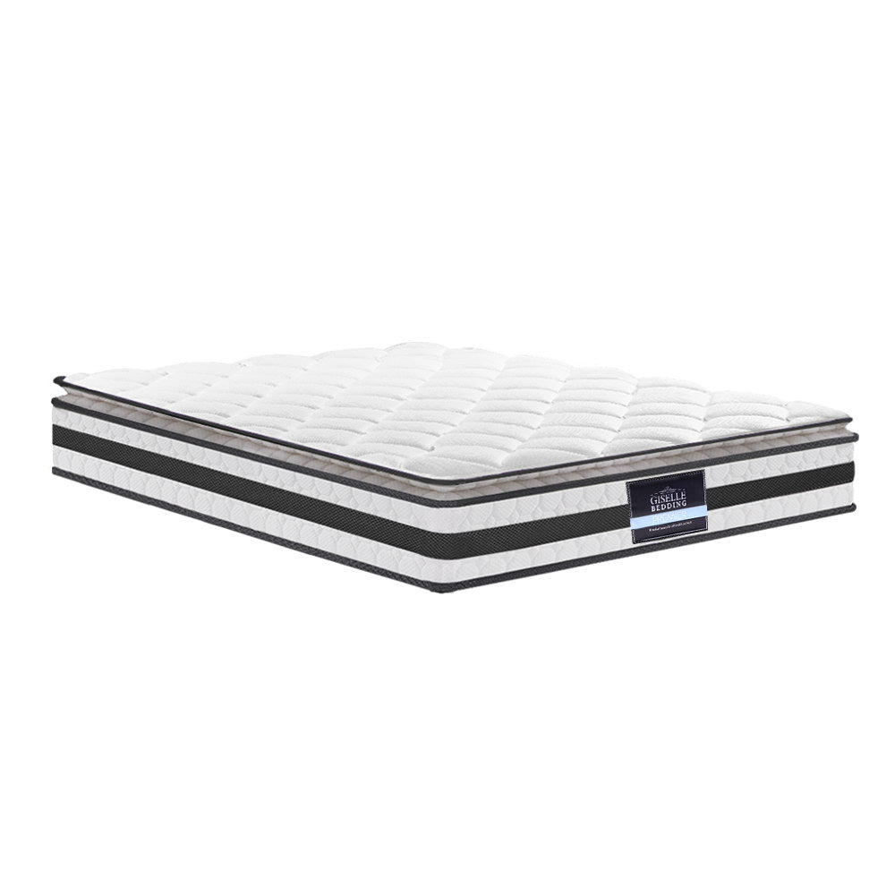 Giselle Bedding Pillow Top Bonnell Spring Mattress 21cm Double