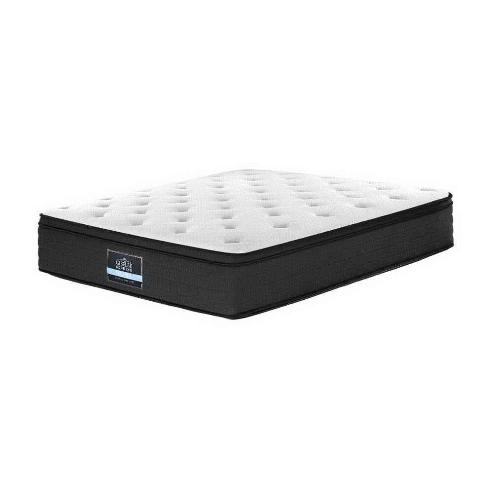 Giselle Bedding Euro Top Pocket Spring Mattress 34cm Medium Firm Double