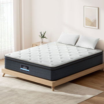 Giselle Bedding Euro Top Mattress 7-Zone Springs 34cm Queen