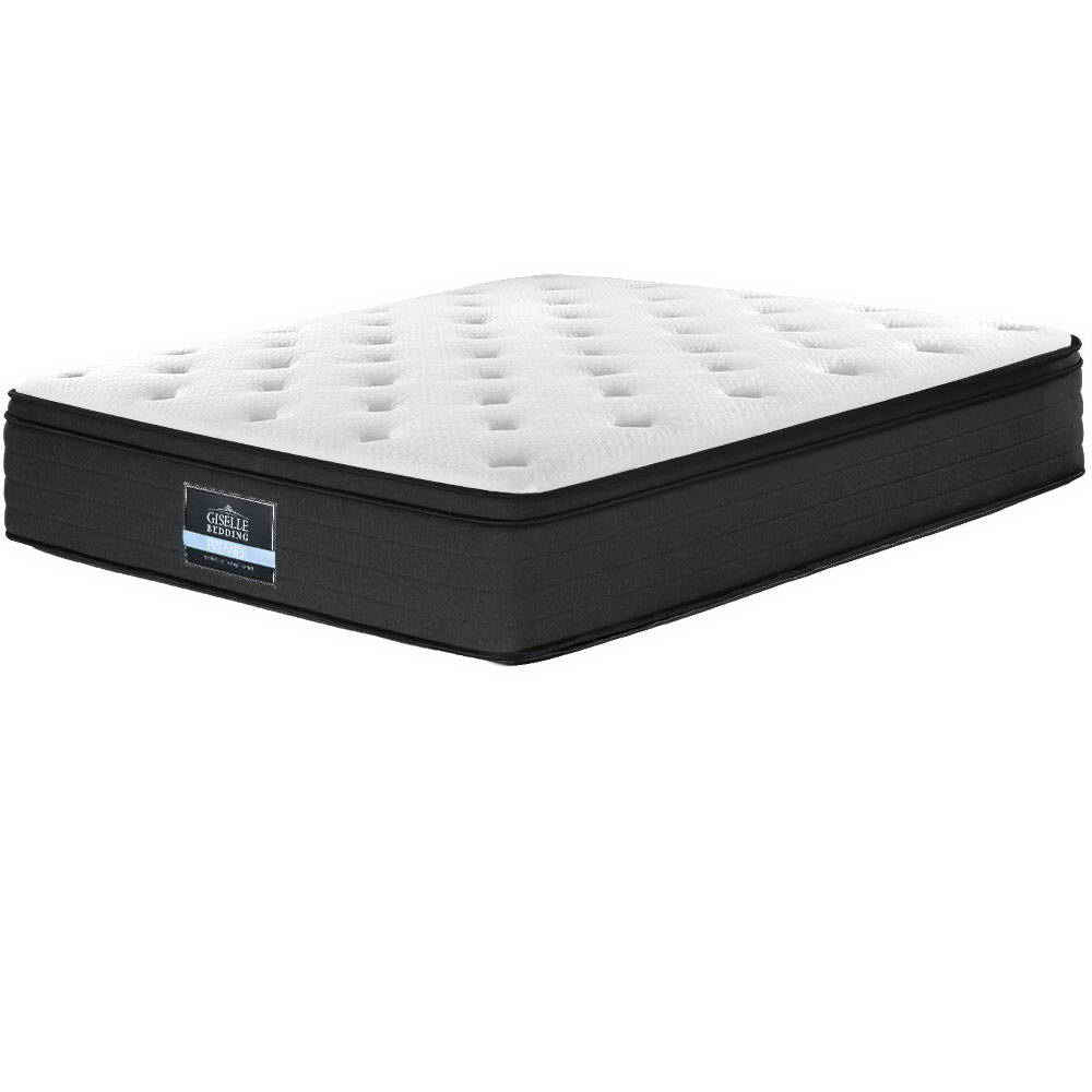 Giselle Bedding Euro Top Mattress 7-Zone Springs 34cm Queen