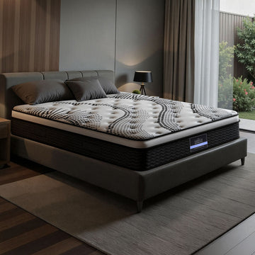 Giselle Bedding Euro Top Mattress 32cm Pocket Springs Double