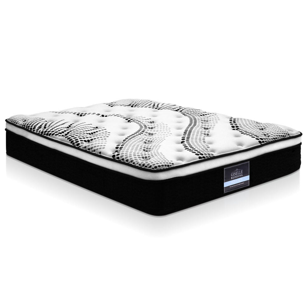 Giselle Bedding Euro Top Mattress 32cm Pocket Springs Double