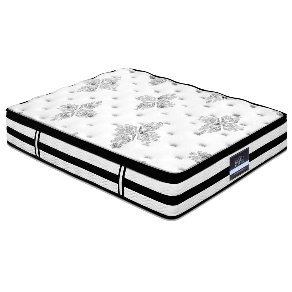 Giselle Bedding Euro Top Mattress 34cm Pocket Spring Queen