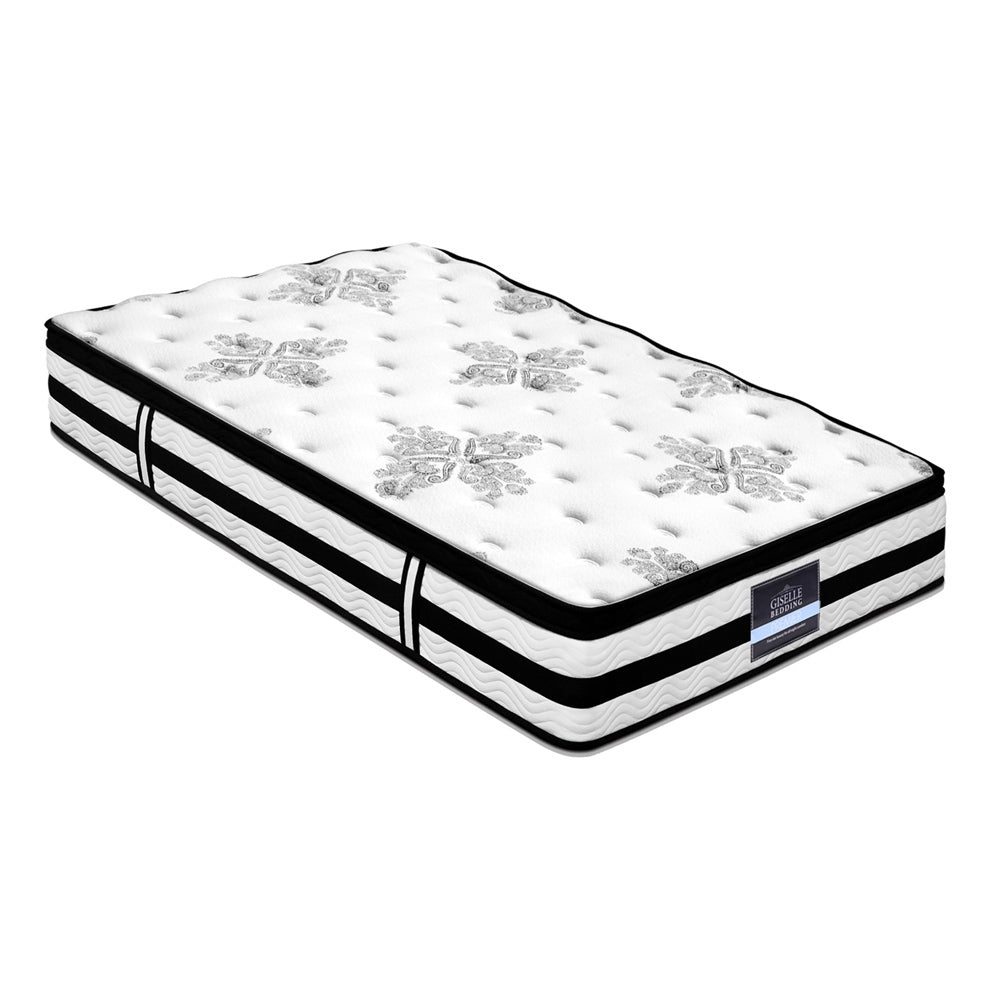 Giselle Bedding Euro Top Mattress 34cm Pocket Spring Single