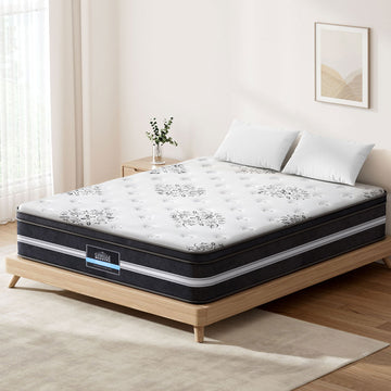 Giselle Bedding Euro Top Cool Gel Memory Foam Mattress 34cm King