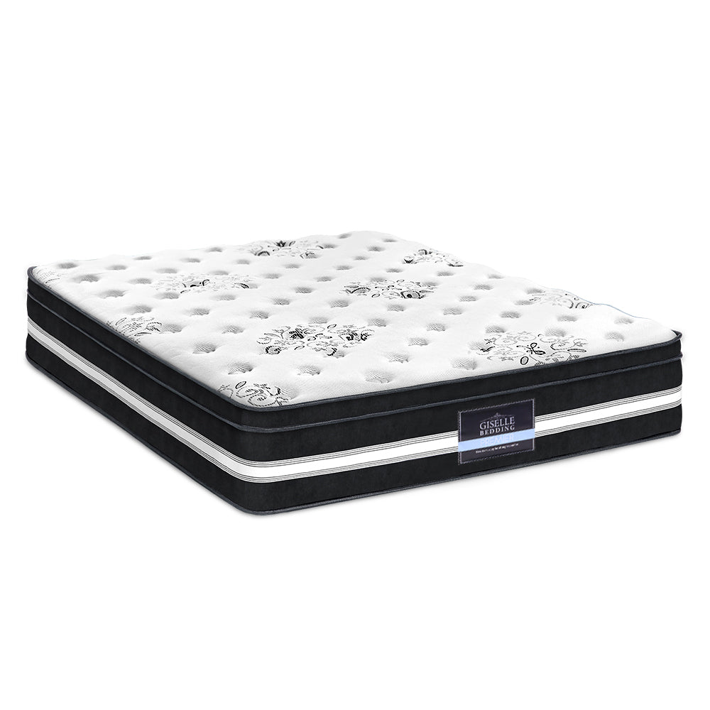 Giselle Bedding Euro Top Cool Gel Memory Foam Mattress 34cm King