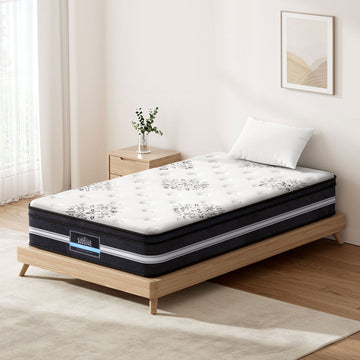 Giselle Bedding Euro Top Mattress Cool Gel Memory Foam 34cm Single