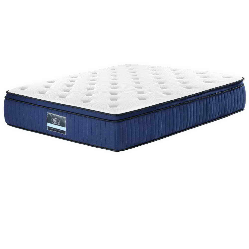 Giselle Bedding Cool Gel Memory Foam Mattress 7 Zone Pocket Springs 34cm Queen