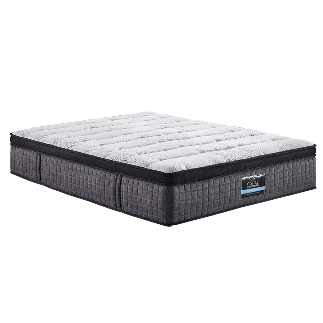 Giselle Bedding Euro Top Pocket Spring Mattress 34cm Latex Foam Single