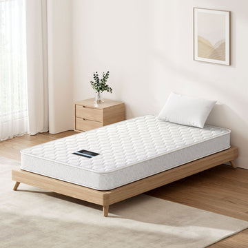 Giselle Bedding Bonnell Spring Mattress 13cm King Single Medium Firm White