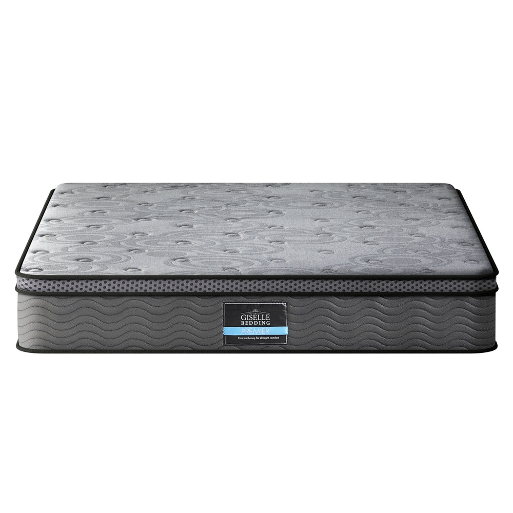 Giselle Bedding Euro Top Mattress 26cm Medium Firm Queen