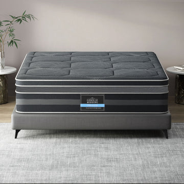 Giselle Bedding Pocket Spring Mattress Dual Euro Top 35cm Double