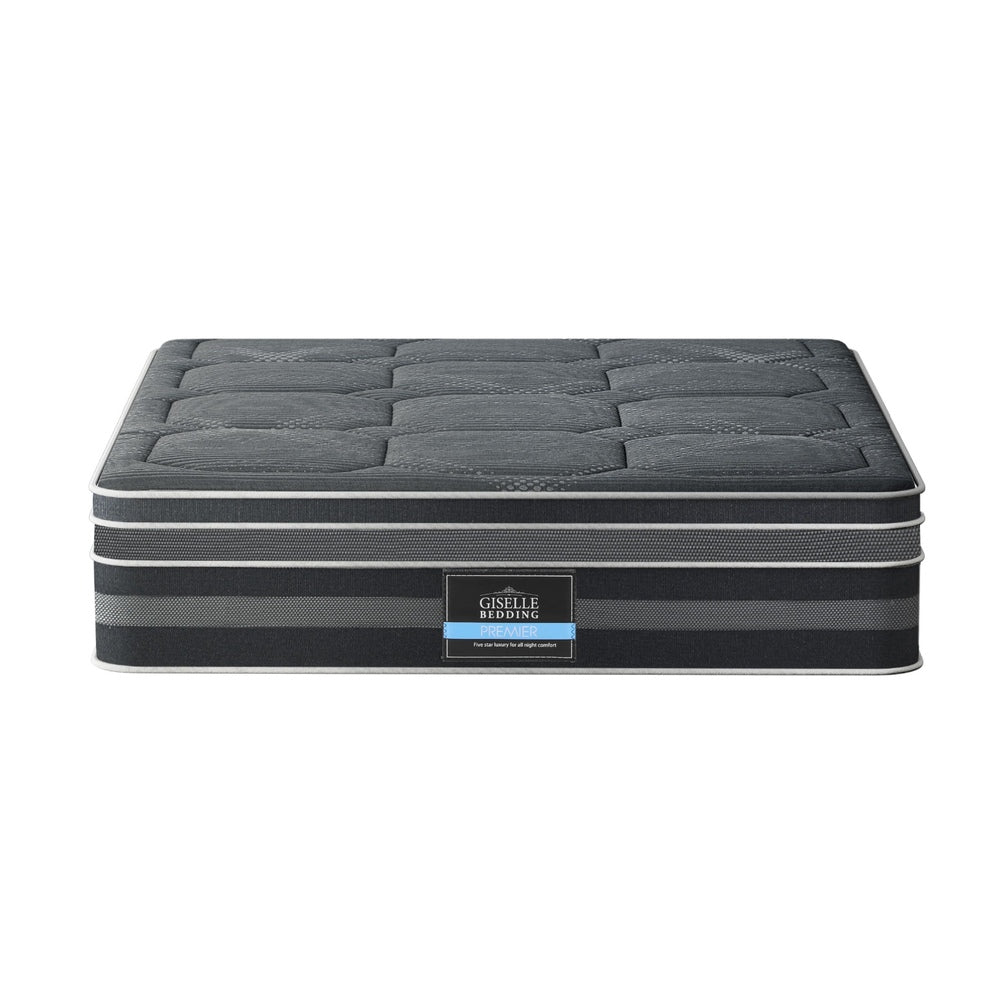 Giselle Bedding Pocket Spring Mattress Dual Euro Top 35cm Double