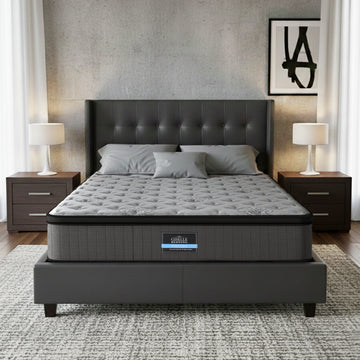 Giselle Bedding Euro Top Pocket Spring Mattress 34cm Double