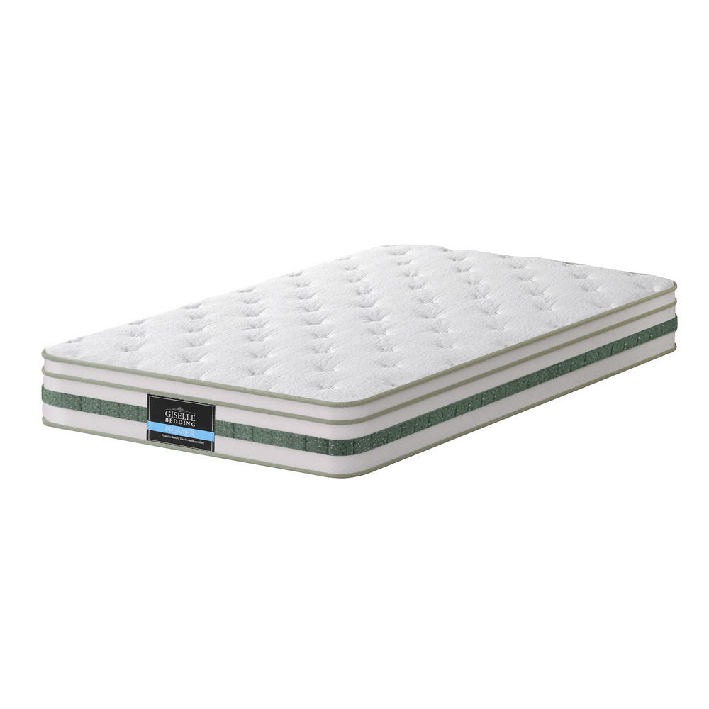 Giselle Bedding Mint | 20cm Green Tea Memory Foam Mattress King Single