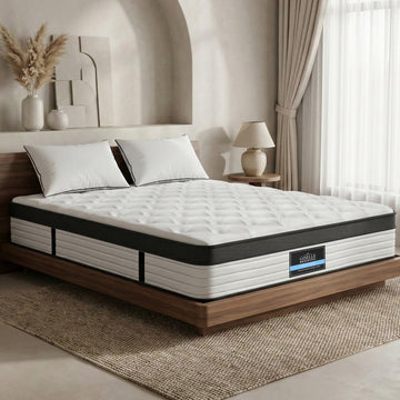 Giselle Bedding Euro Top Mattress 31cm Pocket Springs Double