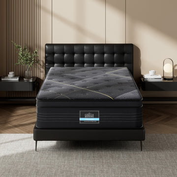 Giselle Pocket Spring Mattress Bamboo Charcoal Foam 35cm Medium Firm King Single