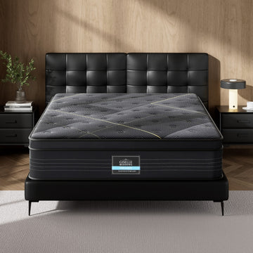 Giselle Bedding Euro Top Pocket Spring Mattress Medium Firm Queen