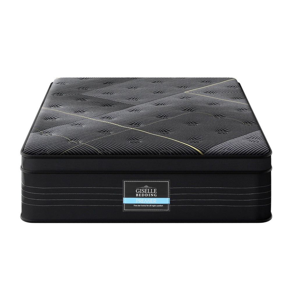 Giselle Bedding Euro Top Pocket Spring Mattress Medium Firm Single