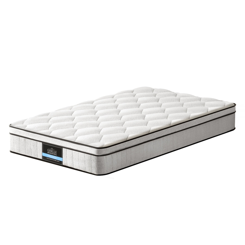 Giselle Bedding Pocket Spring Mattress Euro Top Velvet 22cm King Single