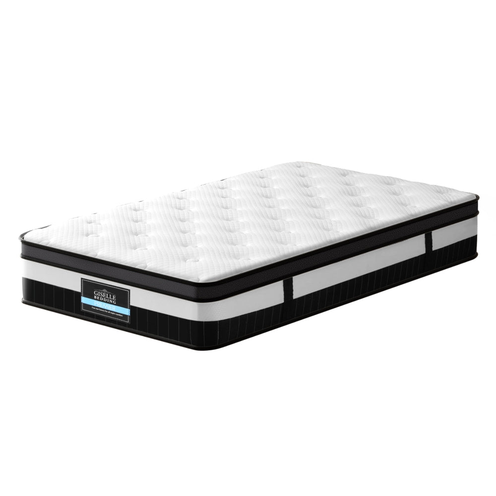 Giselle Bedding Euro Top Pocket Spring Mattress Medium Firm Single