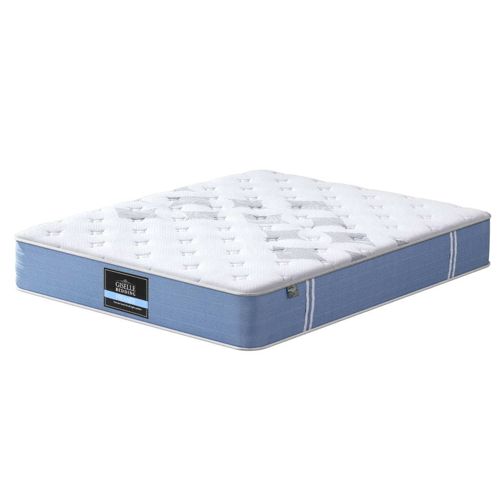 Giselle Bedding King Mattress Euro Top Pocket Spring 25cm Medium Firm