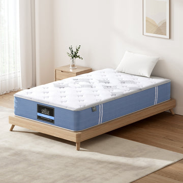Giselle Euro Top Pocket Spring Mattress Bamboo 25cm Medium Firm King Single