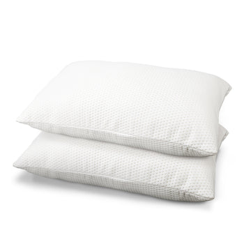Giselle Bedding Memory Foam Pillow Twin Pack 19cm Support