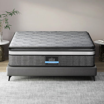 Giselle Bedding Double Layer Pocket Spring Mattress 34cm Queen
