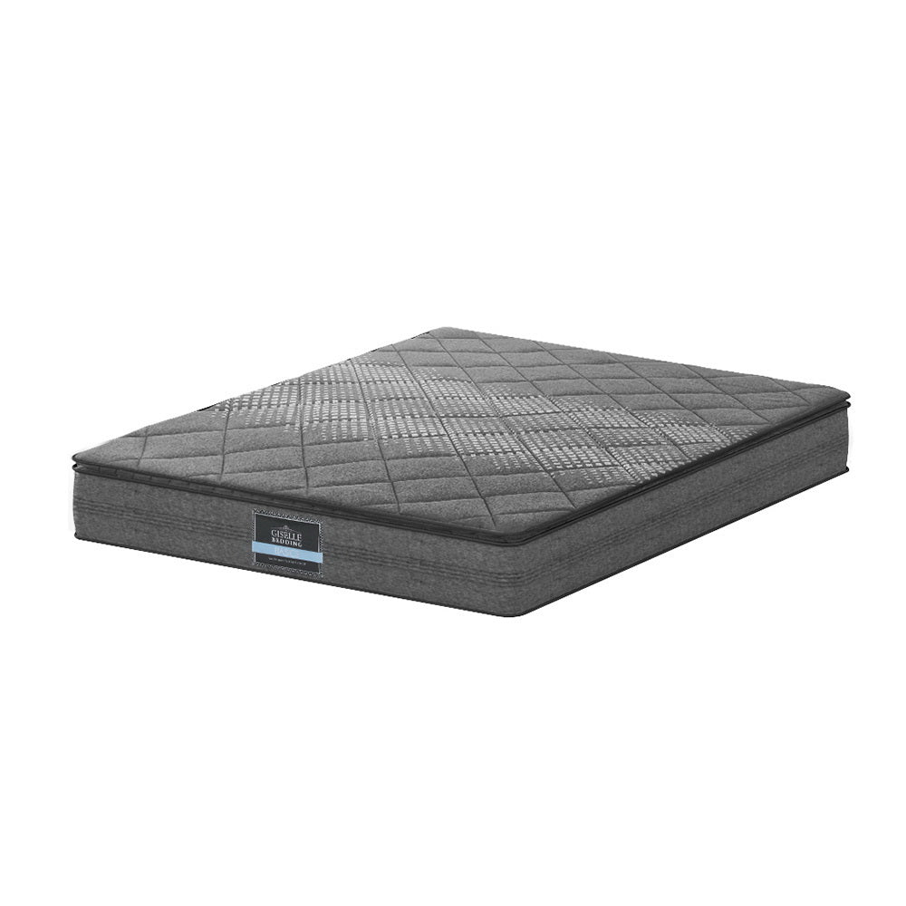 Giselle Bedding Pillow Top Mattress 18cm King Single with 6-Turn Coil System
