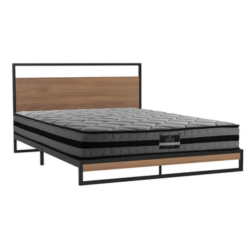 Artiss Metal Bed Frame Double Size Platform with Mattress