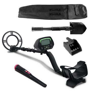 Metal Detector with Pinpointer Waterproof 220mm Deep Sensitive Treasure Hunter