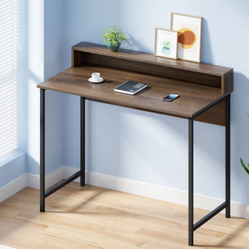 Artiss Computer Desk with Extra Shelf Space Oak 100cm