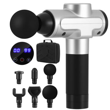 Everfit Percussion Massage Gun 30 Speed 6 Heads USB Rechargeable