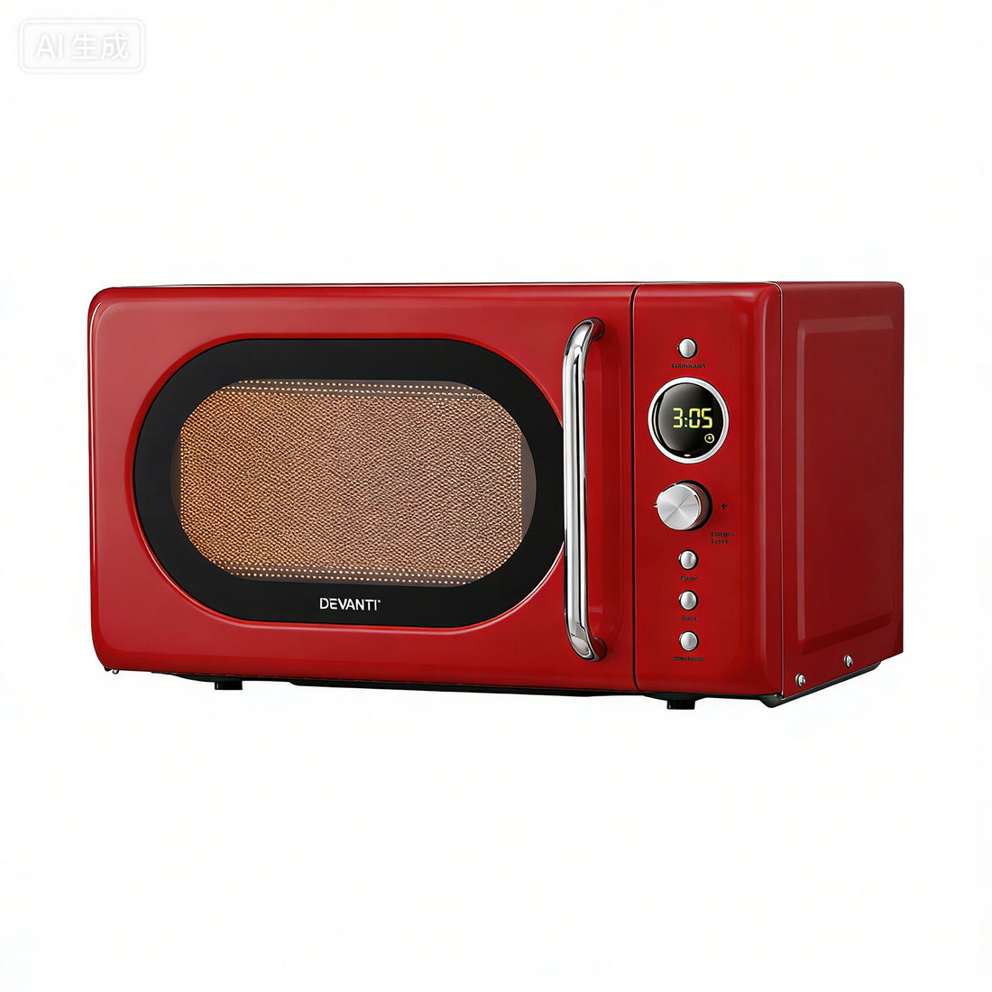 Devanti Microwave Oven 20L 700W Digital Red